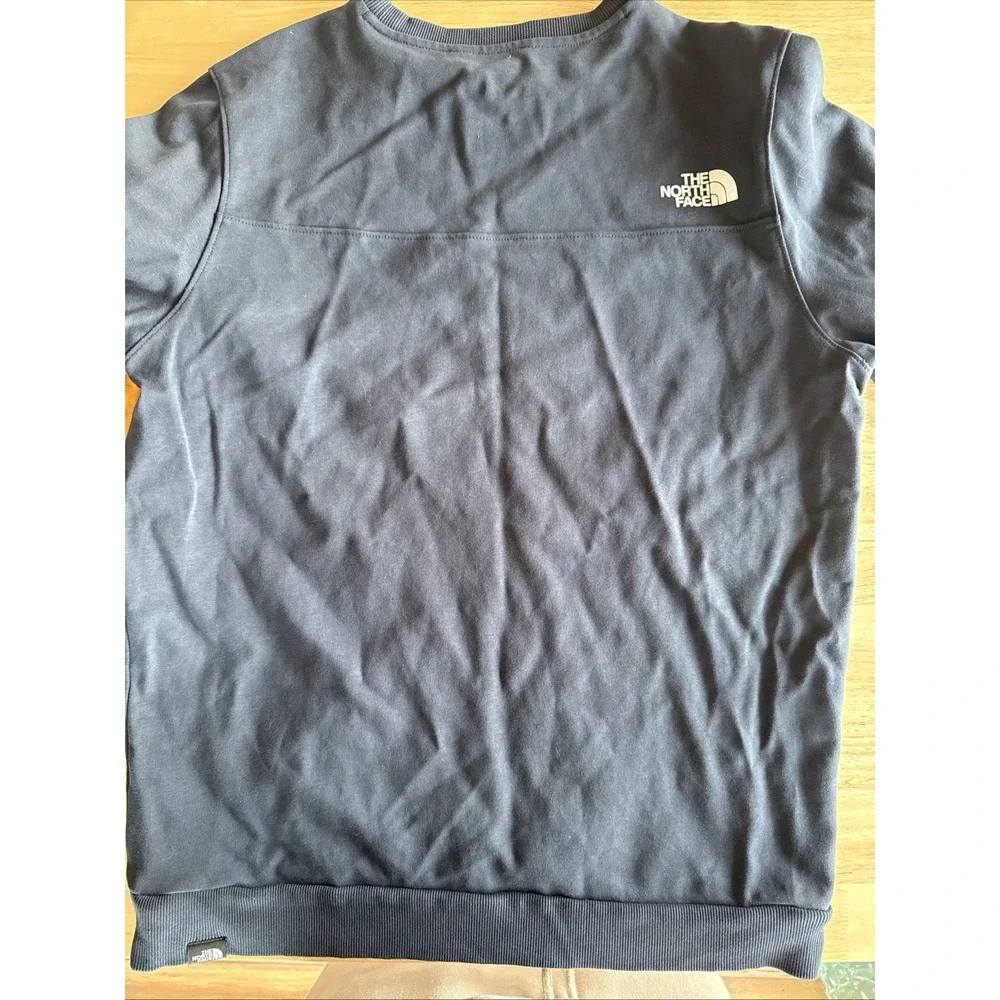 The North Face Heavy Long Sleeve Navy Blue‎ And Orange Men's Medium